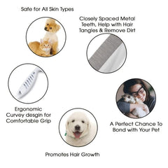 Pet Grooming Glove Slicker Brush for Dogs and Cats