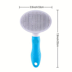 Self Cleaning Slicker Brush Non-slip Handle Cat Brush