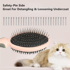 Dual Sided Dog Brush - Pin & Bristle Pet Brush