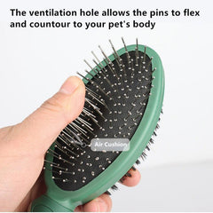 Dual Sided Dog Brush - Pin & Bristle Pet Brush
