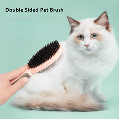 Dual Sided Dog Brush - Pin & Bristle Pet Brush
