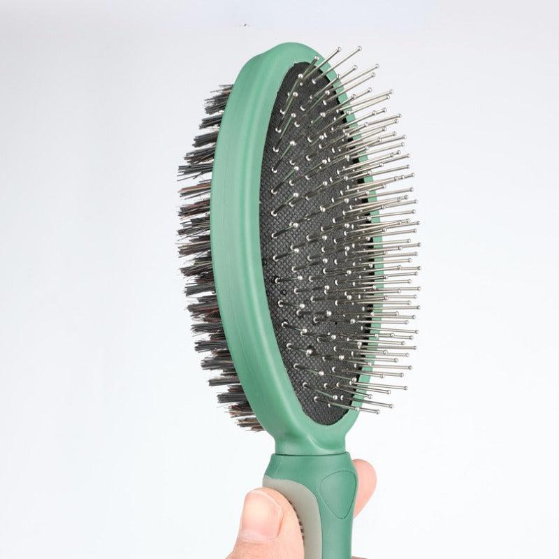 Dual Sided Dog Brush - Pin & Bristle Pet Brush