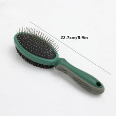 Dual Sided Dog Brush - Pin & Bristle Pet Brush