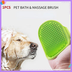 Silicone Pet Bath Brush and Cleaning Tool for Dogs and Cats - Gentle Grooming