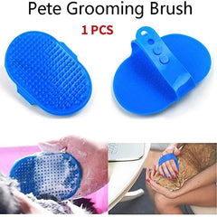 Silicone Pet Bath Brush and Cleaning Tool for Dogs and Cats - Gentle Grooming