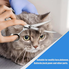17-27cm Up Curved Pet Grooming Scissors Professional Dog Hair Scissors