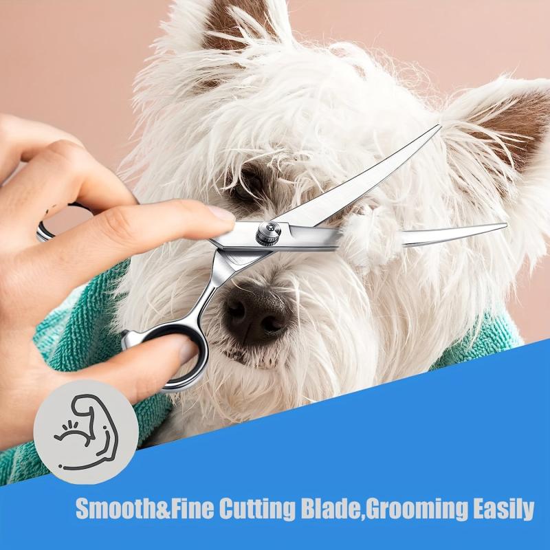 17-27cm Up Curved Pet Grooming Scissors Professional Dog Hair Scissors