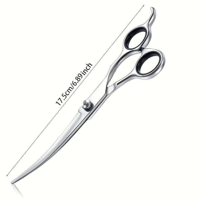 17-27cm Up Curved Pet Grooming Scissors Professional Dog Hair Scissors