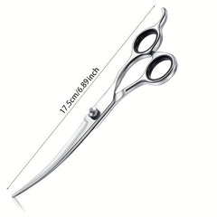 17-27cm Up Curved Pet Grooming Scissors Professional Dog Hair Scissors