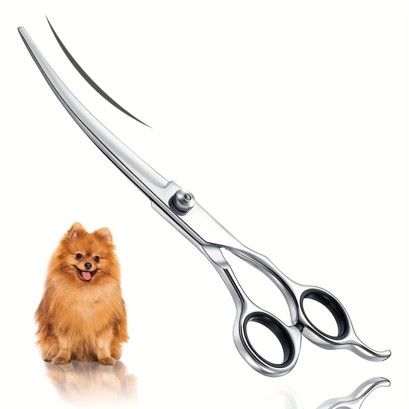 17-27cm Up Curved Pet Grooming Scissors Professional Dog Hair Scissors