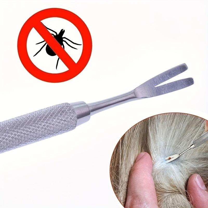 Stainless Steel Pet Tick Clip for Flea and Mite Removal