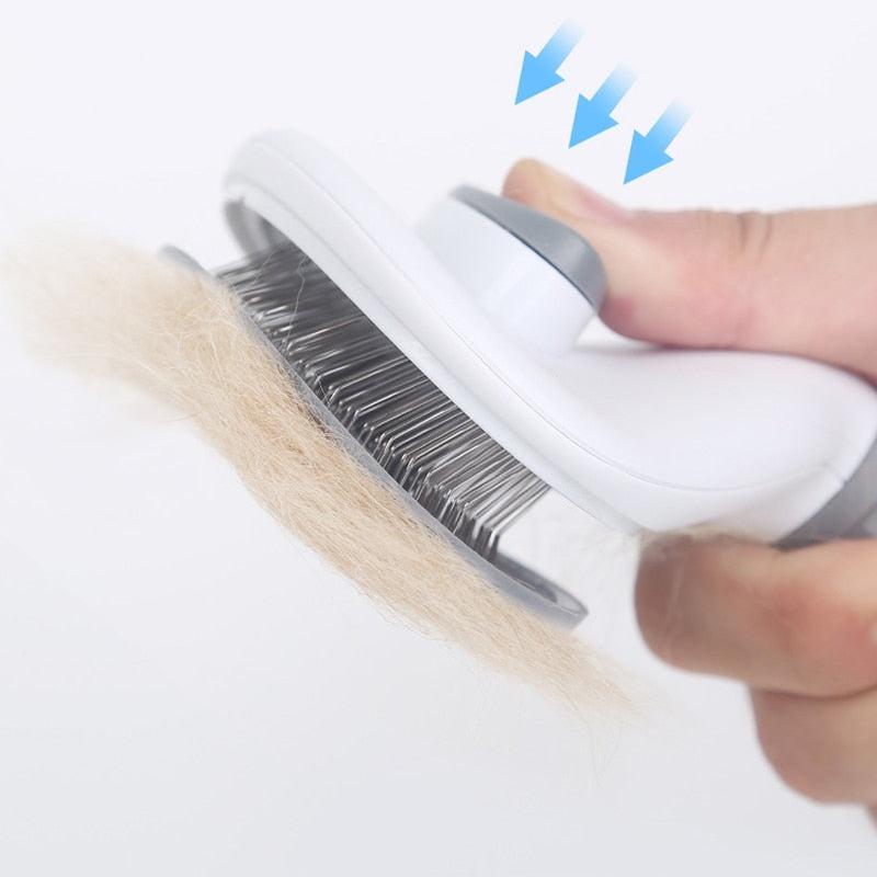 Float Hair Removal Slicker Brush - Pet Grooming Tool