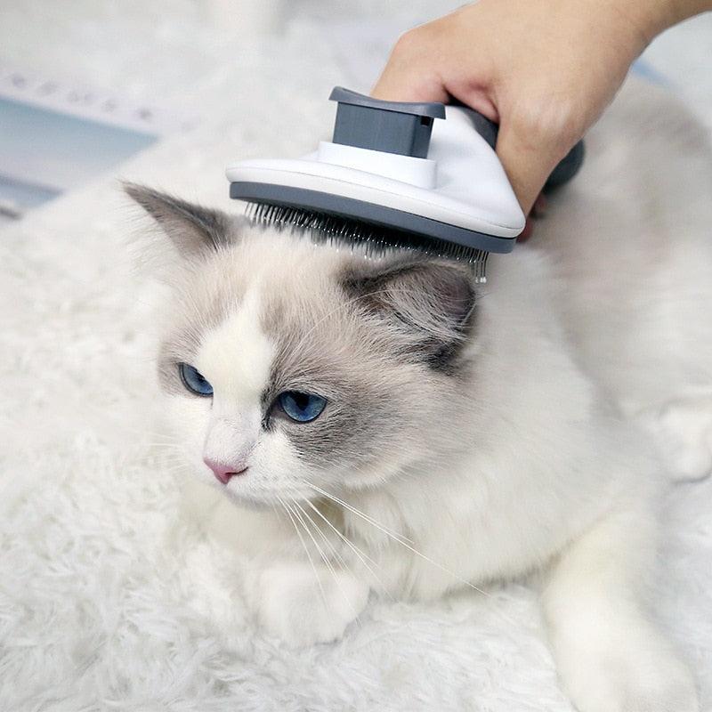 Float Hair Removal Slicker Brush - Pet Grooming Tool