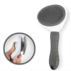 Float Hair Removal Slicker Brush - Pet Grooming Tool
