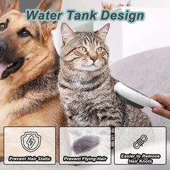 Multifunctional Pet Grooming Comb with Water Tank - Hair Removal Brush