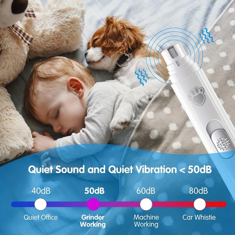 LED Pet Nail Grinder for Dogs & Cats - Paws Grooming Tool