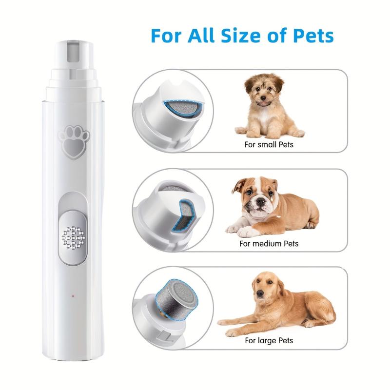 LED Pet Nail Grinder for Dogs & Cats - Paws Grooming Tool