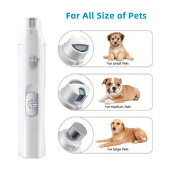 LED Pet Nail Grinder for Dogs & Cats - Paws Grooming Tool