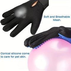 Pet Grooming Glove Lint Removal Deshedding Brush Right Hand