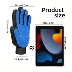 Pet Grooming Glove Lint Removal Deshedding Brush Right Hand