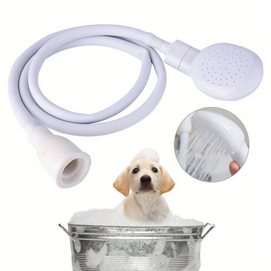 Dog Shower Attachment Pet Shower Head Rubber Handheld Dog Shower Bathing Sprayer