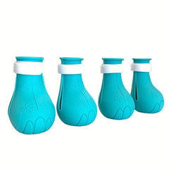 4pcs Pet Bathing Foot Cover For Cat Anti-Slip Silicone Grasping Foot Cover