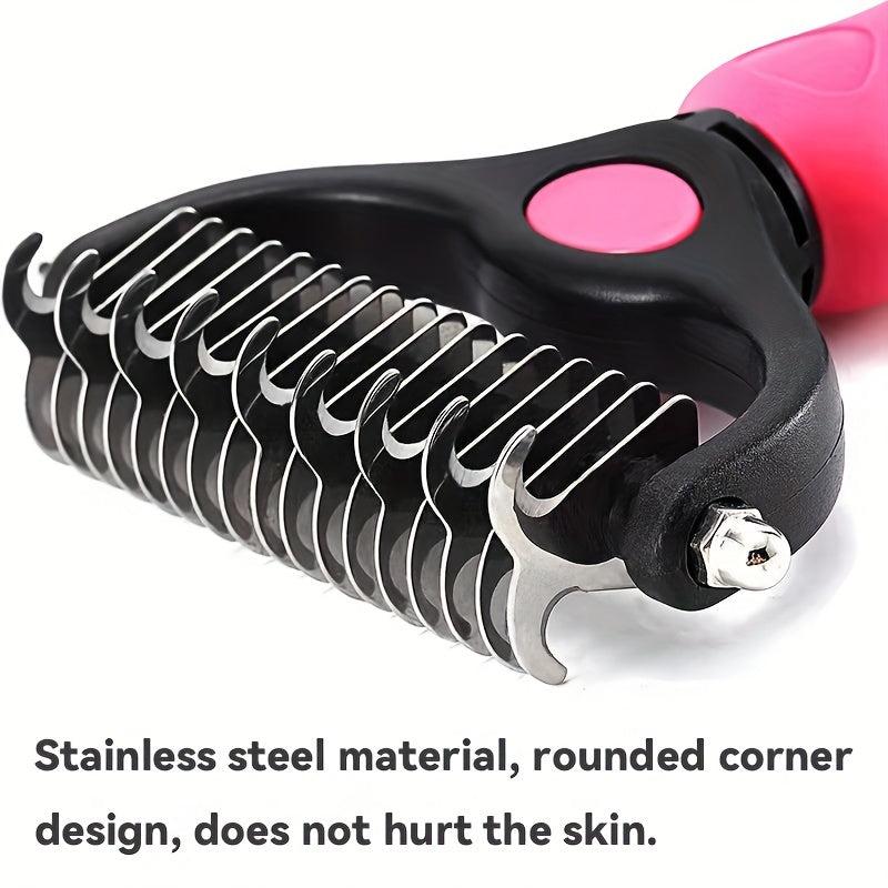 Pet Knot Comb Hair Removal Brush Stainless Steel Cat Comb