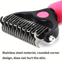 Pet Knot Comb Hair Removal Brush Stainless Steel Cat Comb