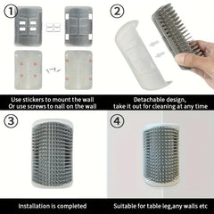 Cat Corner Rubbing Brush Pet Hair Removal Comb