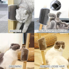 Cat Corner Rubbing Brush Pet Hair Removal Comb
