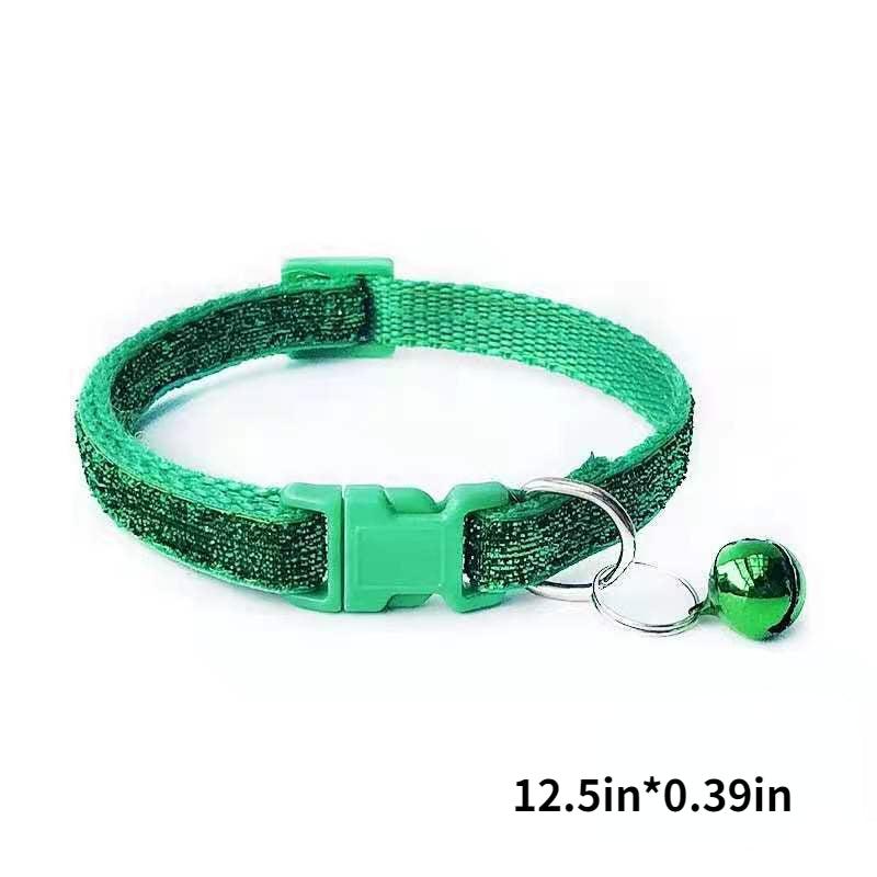 Sparkling Collar with Bell for Small Pets - Glamour and Safety