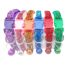Sparkling Collar with Bell for Small Pets - Glamour and Safety