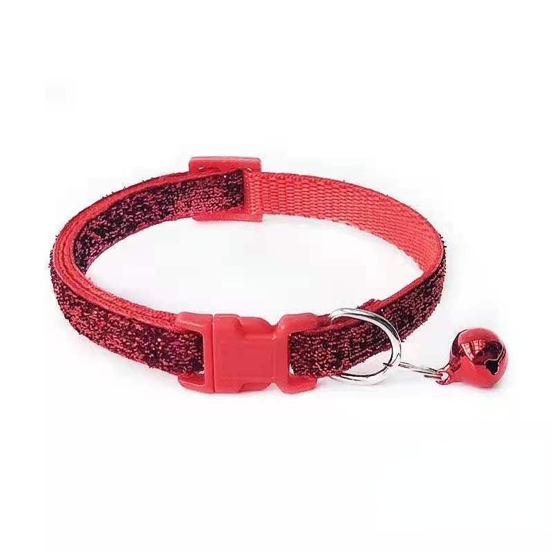 Sparkling Collar with Bell for Small Pets - Glamour and Safety