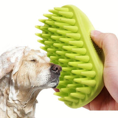Pet Silicone Shampoo Brush Dog Grooming Shower Bath Brush