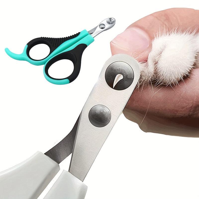 Stainless Steel Cat Nail Clippers with 2mm Hole for Precise Trimming