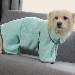 Quick Drying Microfiber Pet Hooded Bath Towel - Water Absorbent
