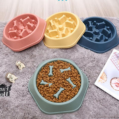 Pet Slow Feeder Bowl: Prevents Choking, Promotes Healthy Eating Habits