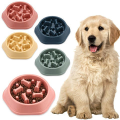 Pet Slow Feeder Bowl: Prevents Choking, Promotes Healthy Eating Habits