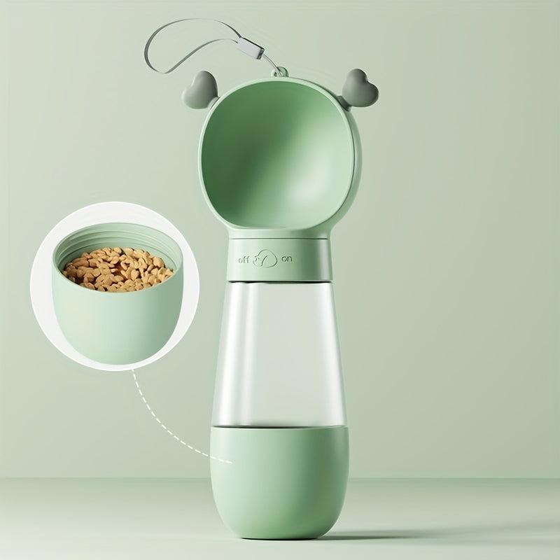 Portable Dog Water Bottle with Wrist Strap Lanyard - Leak Proof