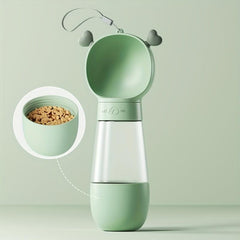 Portable Dog Water Bottle with Wrist Strap Lanyard - Leak Proof