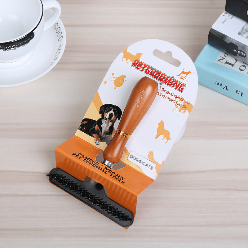 Dematting Brush & Carpet Rake for Dogs - Removes Loose Hair & Tangles