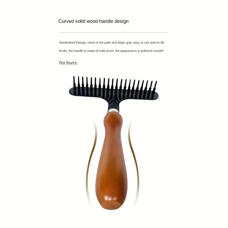 Dematting Brush & Carpet Rake for Dogs - Removes Loose Hair & Tangles