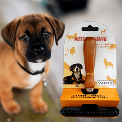 Dematting Brush & Carpet Rake for Dogs - Removes Loose Hair & Tangles