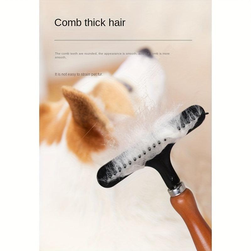 Dematting Brush & Carpet Rake for Dogs - Removes Loose Hair & Tangles