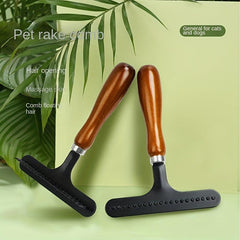 Dematting Brush & Carpet Rake for Dogs - Removes Loose Hair & Tangles