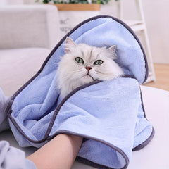 Pet Absorbent Towel Quick Drying Cat Bath Towel For Cats Dog Bath