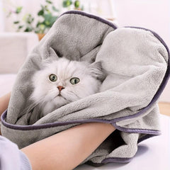 Pet Absorbent Towel Quick Drying Cat Bath Towel For Cats Dog Bath