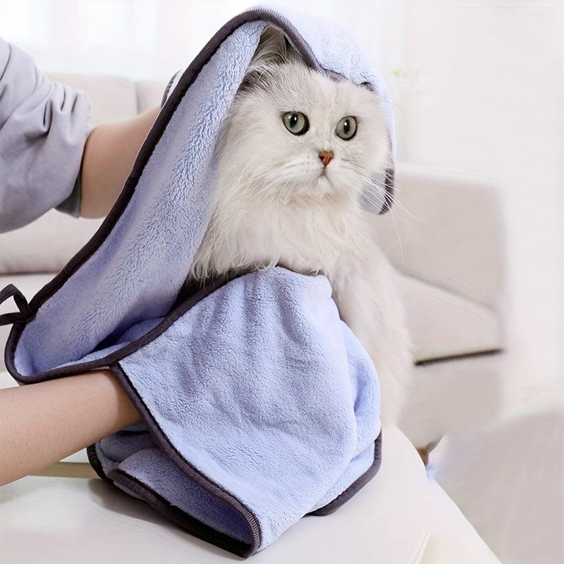 Pet Absorbent Towel Quick Drying Cat Bath Towel For Cats Dog Bath