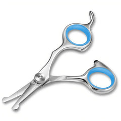 Safe Round Tip Pet Grooming Shears for Ear & Nose Hair Trimming