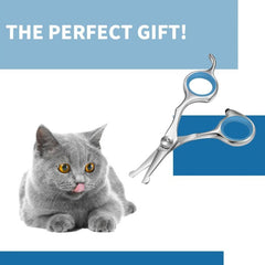 Safe Round Tip Pet Grooming Shears for Ear & Nose Hair Trimming